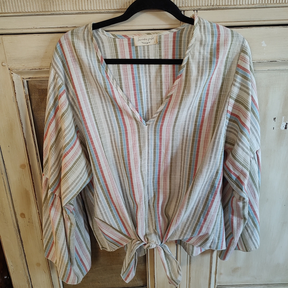 Lavender Field beautiful top size large